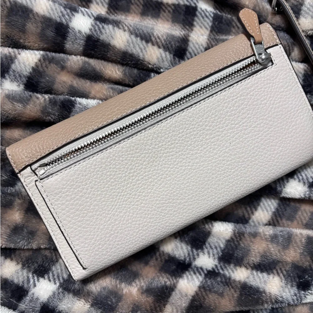 Coach Beige Teri Hobo Leather Shoulder Bag and Wallet Set - Picture 6 of 9